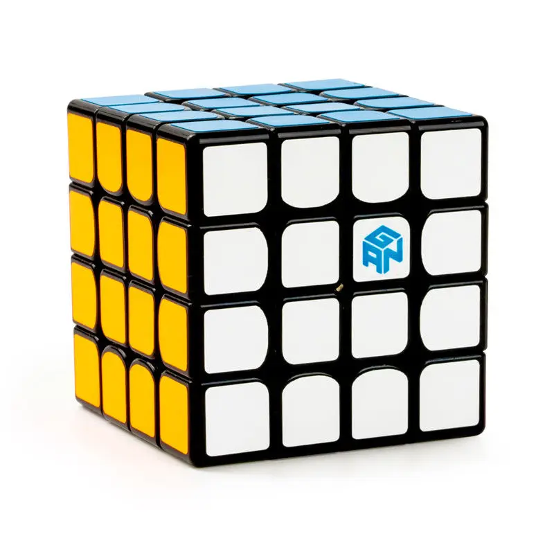 GAN 460 M магнитные кубики 4х4 магические кубики 4х4х4 Gan 460 M скорость Gan460 M Cubo Magico 4*4 профессиональная головоломка без наклеек кубики Gan - Цвет: Black