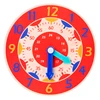 Horloge en bois Montessori pour enfants, jouets de Cognition colorés, pour les heures, les minutes et les secondes, outils d'enseignement préscolaire ► Photo 1/6