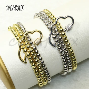 

3pcs wing shape Lock bracelet wings charm bracelets crystal Bolt Lock fashion jewelry accessories gift for women 50673