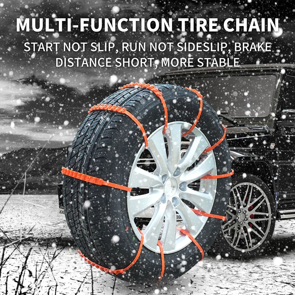 20PCS Car Tire Anti-skid Strap 10*910mm Vehicle Tyre Non-slip Zip Grip Strip Adding Tire Traction for SUV Van Truck Snow Ice Mud