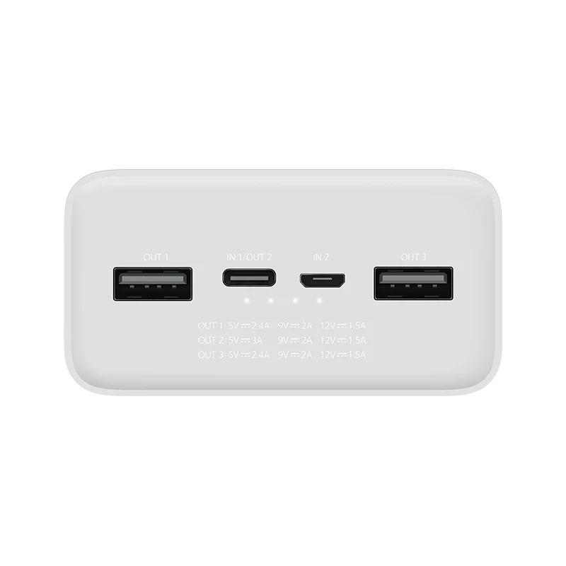 Xiaomi Power Bank 3 18 Вт 30000 мАч Быстрая зарядка малым током повербанк павер банк