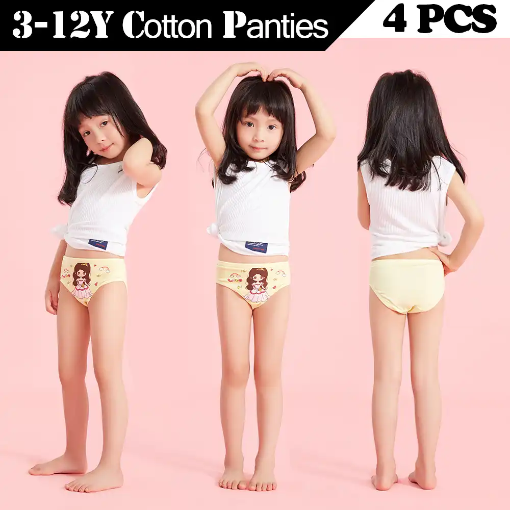 4Pcs/Lot Cartoon Panties For Girls Cotton Soft Children Underwear Cute  Lovely Briefs Comfortable Girl Panty Kids Baby Underpants|Panties| -  AliExpress