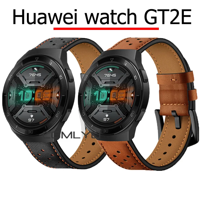 Кожаный ремешок для huawei watch GT 42 мм 46 браслет смарт часов Honor magic 22