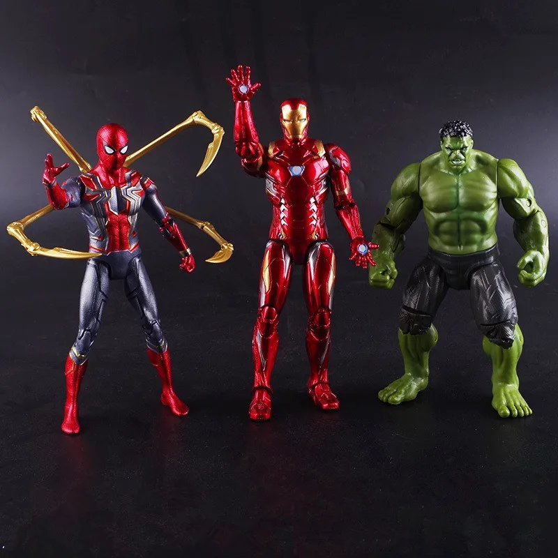 

New Marvel Avengers 4 Endgame Thanos Spiderman Hulk Iron Man Captain America Ultimate Fight Action Figure Toys Dolls for Kids