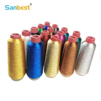 Sanbest Manual Metallic Embroidery Thread 150D 3200M – Gold Silk Yarn for Machine, DIY Hand Knitting & Cross Stitch