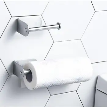 

Stainless Steel Roll Paper Rack Bathroom Kitchen Hanging Storage Fresh Bag Rag Storage Racks Paper Holders For Paper Towels