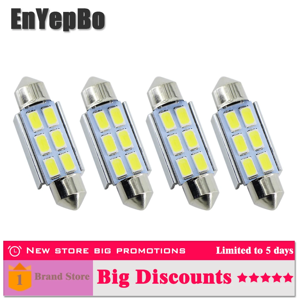 

4Pcs C5W 39mm Canbus Error Free License Number Plate Light LED Bulbs For BMW 3 5 series E36 E46 E34 E39 E60 X5 E53(00-07) M5