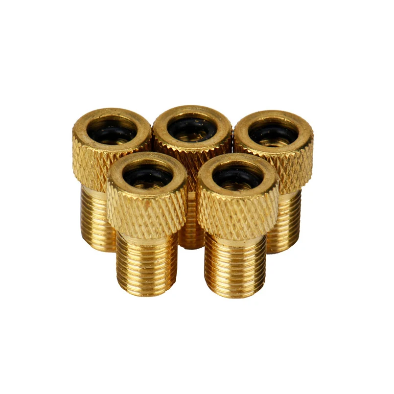 5pcs US schrader valve converter valve adapter converter bicycle bicycle tire tube pump circle valve cap 30N28 (8) - 副本