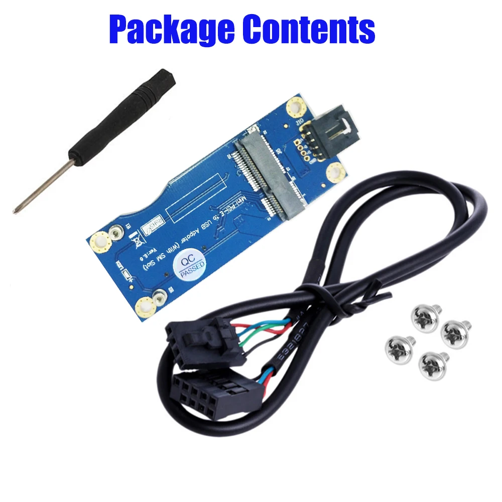 Мини-pci-e PCI Express беспроводной USB Riser Слот для sim-карты WWAN LTE модуль адаптер конвертер карта 9Pin USB кабель компоненты ПК