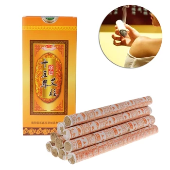 

10Pcs/Box Fifteen Years Aging Moxa Roll Stick Moxibustion Acupunctuur Massage Therapy New for health
