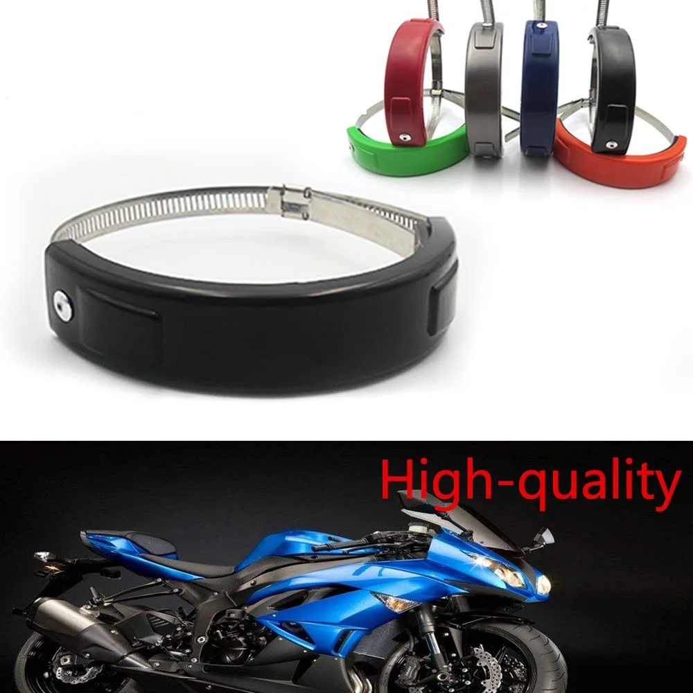 Motorcycle Accessories Universal Fit 100MM-140MM Oval / akrapovic Exhaust Protector Can Cover For Honda Yamaha Suzuki Kawasaki | Автомобили
