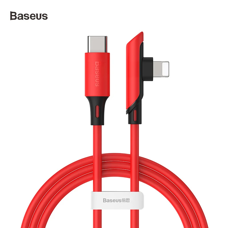 Baseus High Power 18W USB Type C Cable for iPhone Lightning Soft Silicone Type C Cable 1