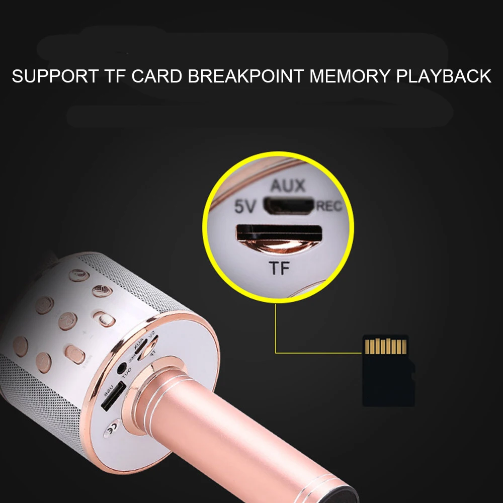 K Song Bluetooth беспроводной микрофон профессиональный ручной Karaok музыкальный плеер