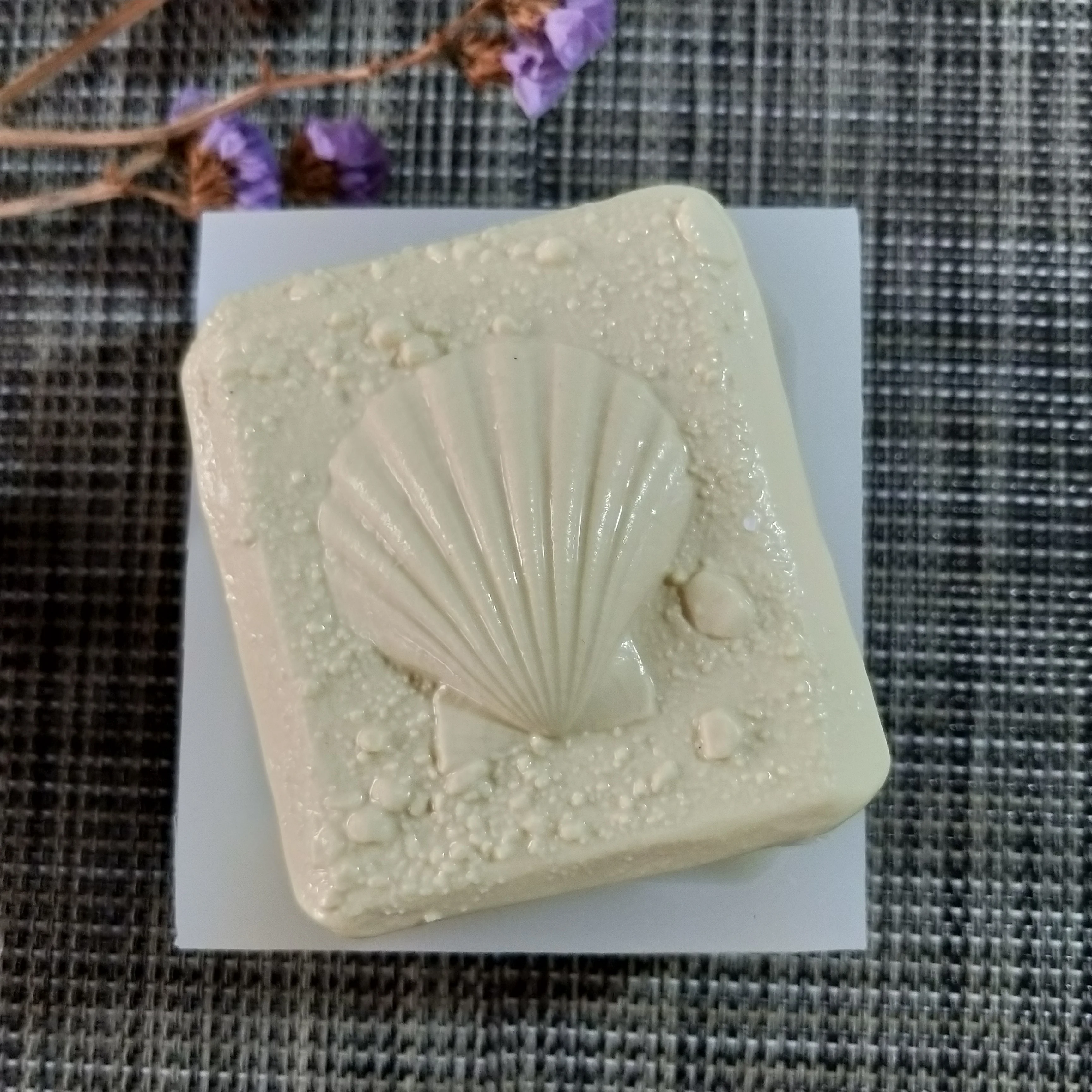 QT0154 PRZY silicone mold soap mould Beach Shell Square handmade making molds candle resin clay moulds | Дом и сад