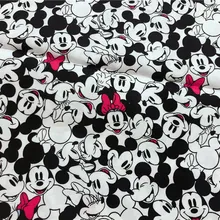 110*100 см хлопок Минни Микки детская рубашка для мальчика шляпа юбка Diy постельные принадлежности ручной работы домашний кошелек из ткани одеяло