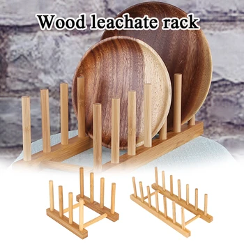 

Bamboo Dish Rack Drainboard Drying Drainer Storage Holder Stand Kitchen Cabinet Organizer For Dish Plate Bowl Cup Stand Holders