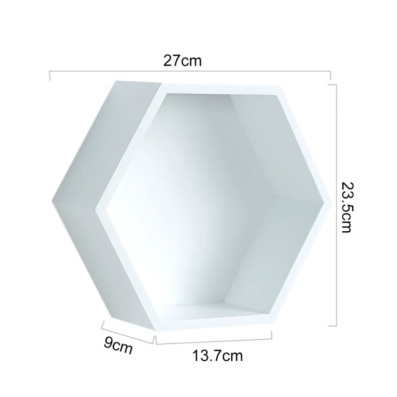 Скандинавском стиле деревянная полка стойка для хранения шестиугольный сотовый настенные полки для детской комнаты украшения реквизит для фотосессии