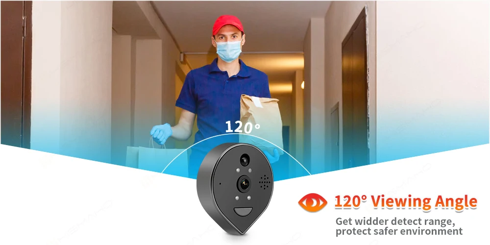 Tuya WiFi Video Door Peephole Camera 1080P Door phone 4.3inch LCD Monitor Wireless VideoEye For Apartment Home security Intercom wireless audio intercom