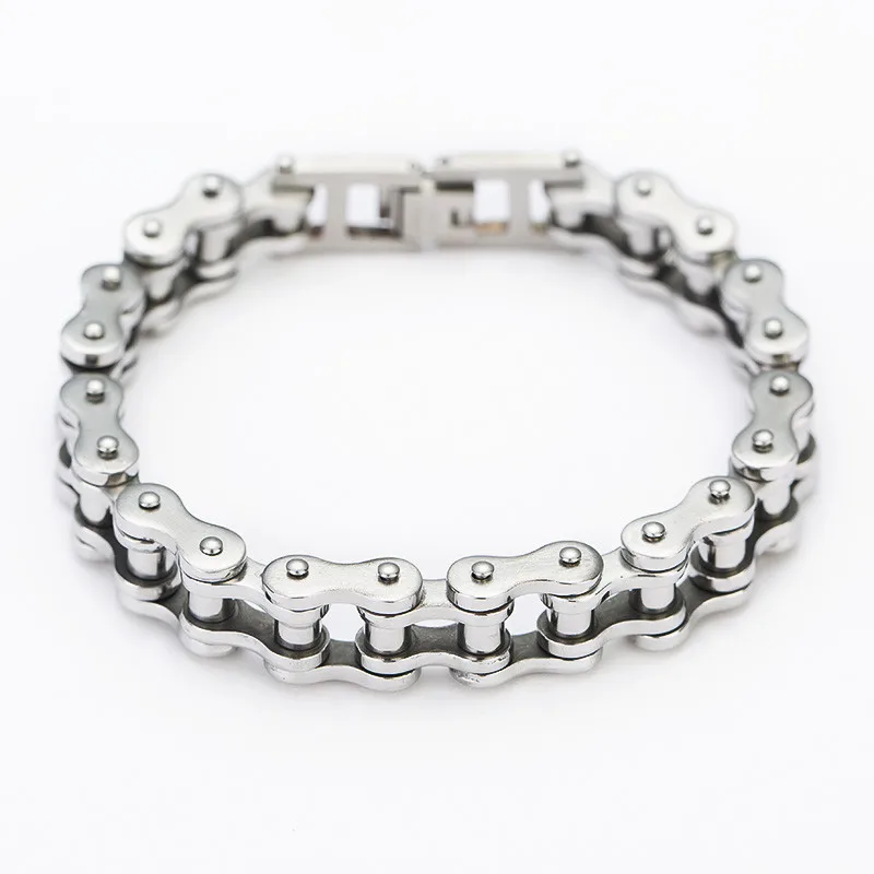 Männer Armbänder & Armreifen Bike Charme Fahrrad Kette 316L Edelstahl Link Schmuck für Männer Geburtstag Geschenk – Detail 4