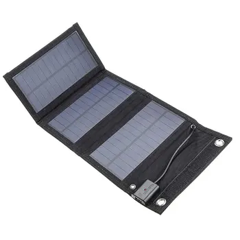 

15W Foldable Solar Panel Charger Usb Portable Solar Battery Pack Camping And Hiking Solar Charging Device Battery Charger