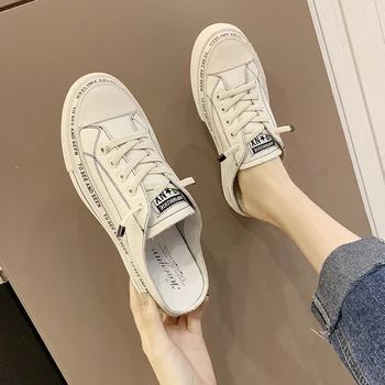 

Women Shoes White Sneakers New Summer 2019 Thick Bottomed Net Red Westernized Shoes Women Sneakers