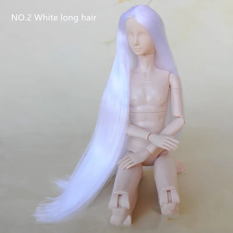 Quality 31cm Male Doll Figures 20 Joints Flexible Body BJD Boy Doll Long Hair Boyfriend DIY Doll Head Girl Collection Gift Toys
