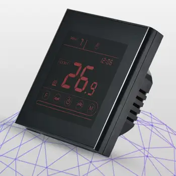 

WiFi Smart Thermostat Temperature Controller For Smart Home LCD Touch Screen Temperature Controller Temperature Sensor