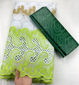 

swiss voile lace in switzerland bazin riche getzner swiss lace fabric 2.5+2.5yards cotton african bazin fabric for dress MZ-A1