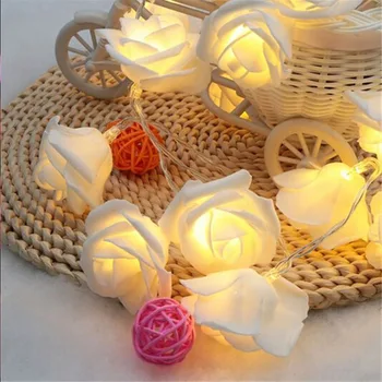 

WENHSIN 3 M 20 Lde LED Rose Light String Bedroom Party Wedding Room Romantic Confession Holiday Christmas Decoration