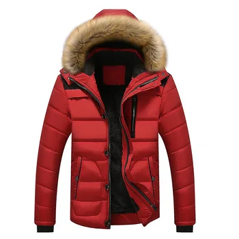 

Men's Down Jacket Hooded Fleece Jackets Warm Overcoats Mens Clothing Outdoor Camping Men's Down Jacket To Increase Large Size