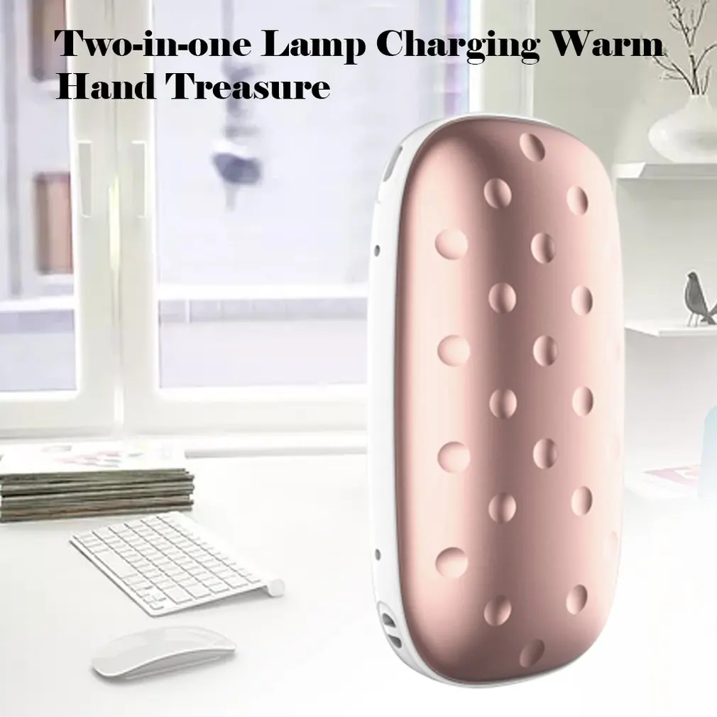 Charging treasure hand warmers 2in1 with light hand warm mobile power USB hand warmer charging Hand Warmer Power Bank