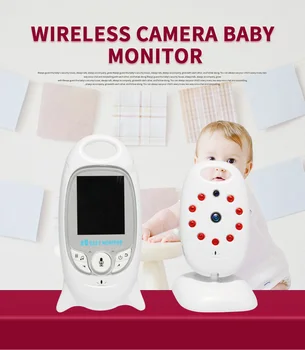 

VB601 Video baby monitor with camera Wireless 2.0'' LCD Babysitter Night Vision Temperature Security Nanny Camera 8 Lullabies