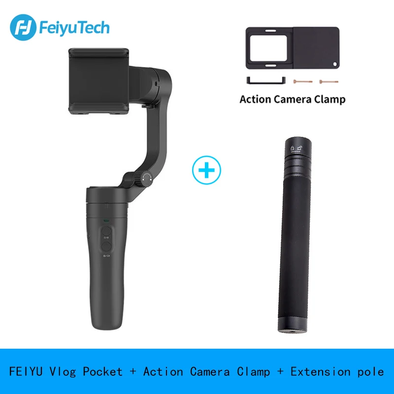 Feiyu tech Vlog Карманный 3-осевой карданный стабилизатор для смартфона, выдвигаемая ручная PK DJI Osmo 2 Zhiyun Smooth Q 4 - Цвет: vlog pocket 3