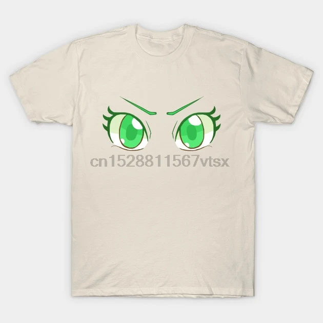 Men tshirt Anime Eyes Green T Shirt Printed T-Shirt tees top | Мужская одежда
