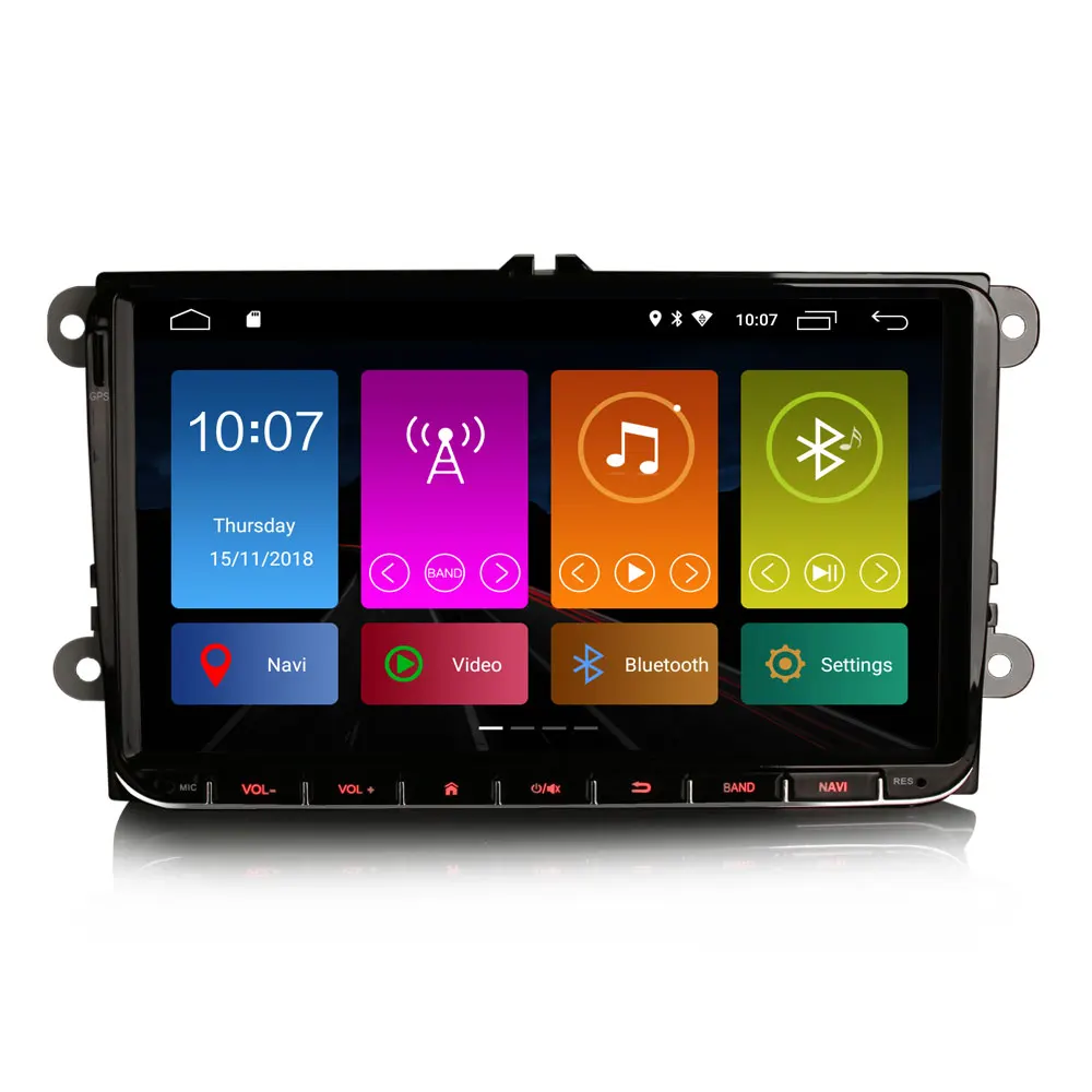 Perfect 9" Android 9.0 Pie OS Car Multimedia GPS Radio for Skoda Praktik 2007-2011 Yeti 2009-2015 Patrick 2004-2008 Roomster 2003-2015 1