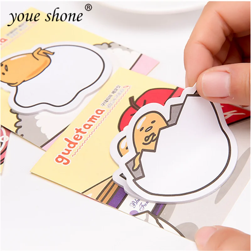 

1PCS Cute Stationery Note Paper MiNi Eggshell Note Paper N Times Post Message Book Student Stationery Office School Supplies