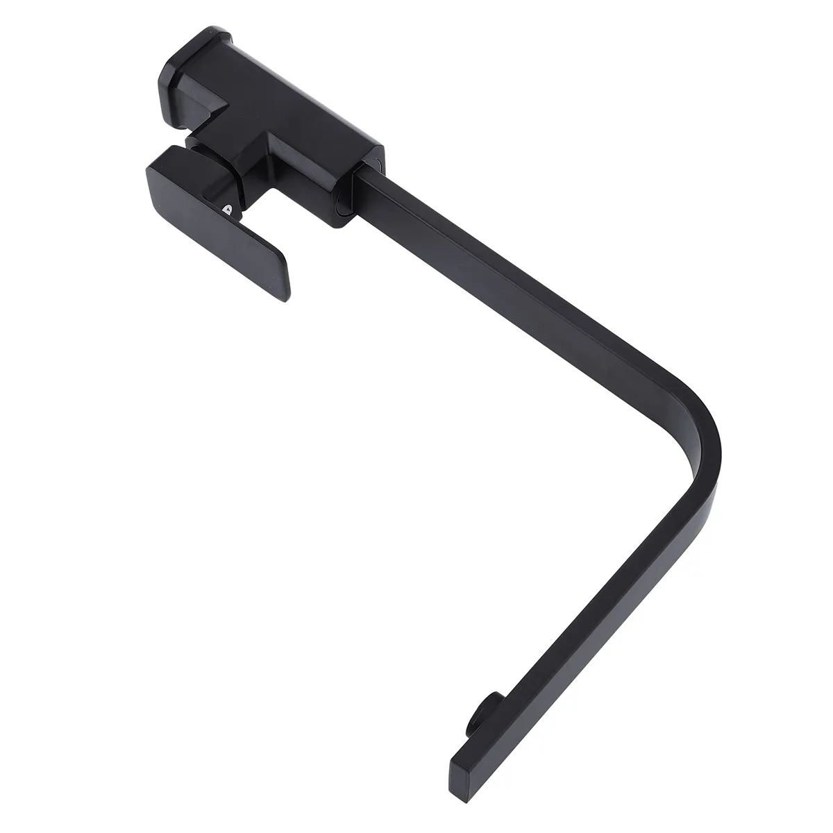 

Kitchen 360 Degee Rotation Water Faucet Hot and Cold Mixed Water Rotation Black Spray Paint Sink Square Flat Tube