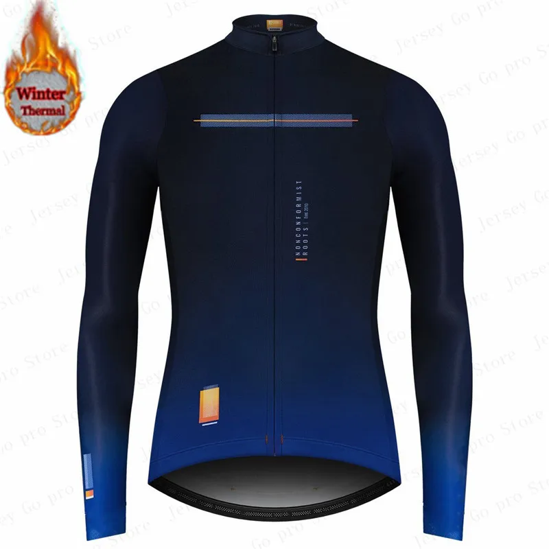 thumbnail image 1 of España Ciclismo Invierno 2022 carreras polar polar Bicicleta manga larga Jersey Mujer Invierno hombres Ciclismo Bicicleta Mallot Ciclismo, 1 of 5