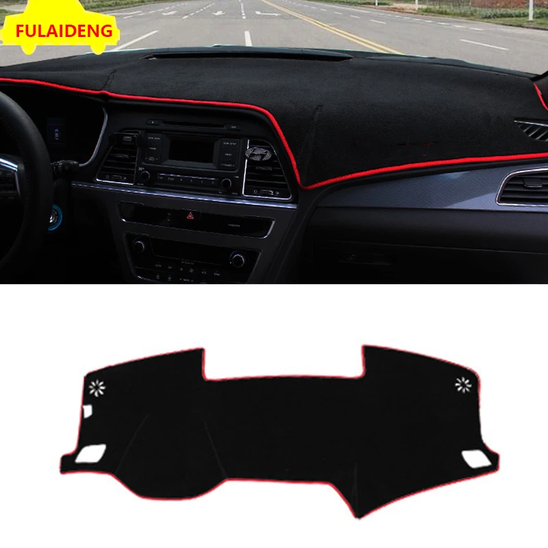 KUST Custom Dash Cover For Hyundai Sonata 2024-2025 – Non-Slip Polyester Mat, Fits 12.3" Screen