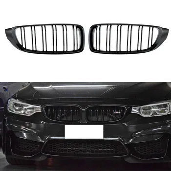 

Gloss Black Front Kidney Grille Double Slat M4 Sport Style Grill for BMW 4 Series F32 F33 F36 F82 M3 428i 435i Cabriolet Coupe