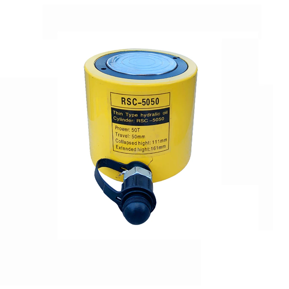 Industrial Thin Type Hydraulic Oil Cylinder Disconnect-type Hydraulic Jack Hydraulic Cylinder 10T/20T/30T/50T/100T Stroke 50MM Y