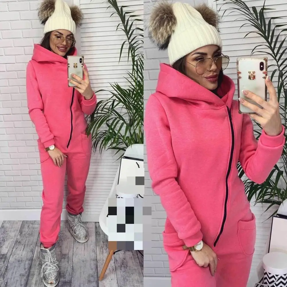 

2019 Hot Sale Fall Winter Sports Casual Women's Jumpsuits Plus Size Women Jumpsuit