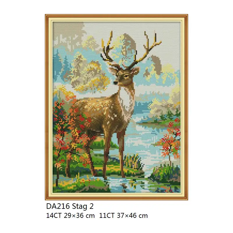 Joy Sunday Counted Cross Stitch Cotton DMC Cat Patterns Cross Stitching Printed Canvas Embroidery Kit DIY Needlework Aida Fabric -1