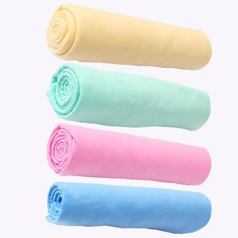 

Durable Pet Bath Washing Towel Pure Candy Color Imitation Deerskin Ultra-Absorbent Towel Pet Hygiene Cleaning Supplies