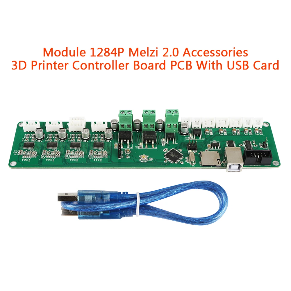 

Melzi 2.0 3D Printer Controller Board Card Accessories Module Adapter Mainboard With USB DIY Motherboard Replacement Stable PCB
