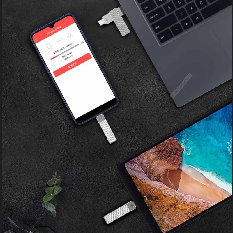 Xiaomi Mijia Jesis U диск тип-c двойной интерфейс USB 3,1 мобильный телефон U диск металлический материал 32 Гб 64 Гб 128 ГБ U диск Smart App