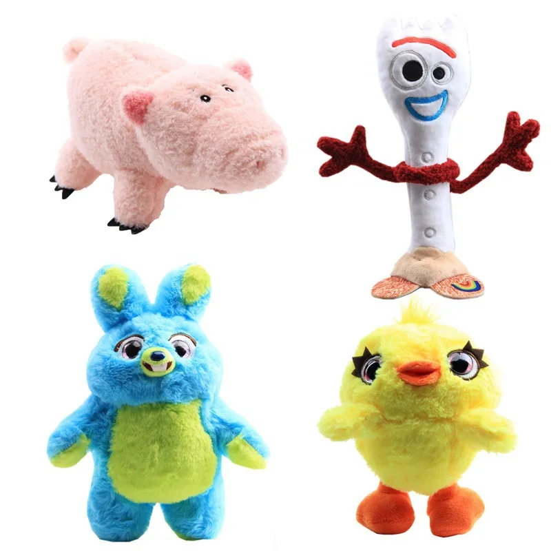 История игрушек 4 плюшевые игрушки кролик утка Ducky Forky СВИНЬЯ Мягкая кукла животных для детей день рождения Рождественский подарок