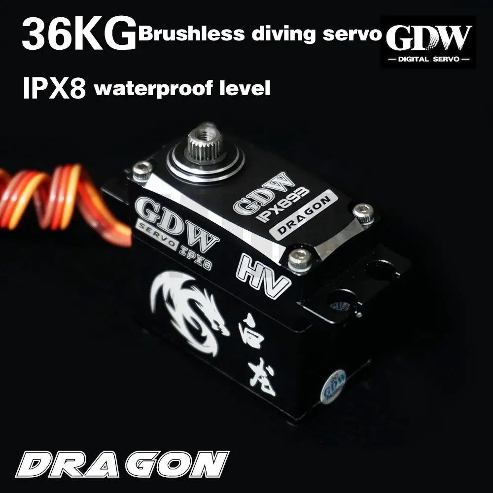 

GDW SHARK shark IPX8 diving brushless digital servo bls893 steering gear TRAXXAS TRX4 rock climbing off-road drift helicopter