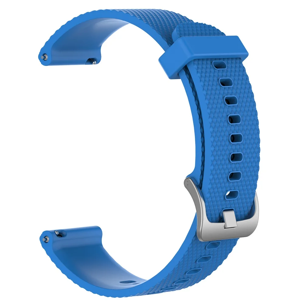 22 мм ремешок для часов Huami Amazfit GTR 47 мм ремешок Смарт-часы ремешок дышащие силиконовые полосы Мягкий ремень для huawei watch GT 2 - Цвет: Синий