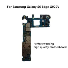 Используется оригинальная материнская плата для Samsung Galaxy S6 Edge G920V разблокированная материнская плата, логическая плата протестированная пластина